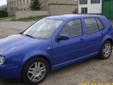 Witam.Mam do zaoferowania Państwu samochód marki Volkswagen Golf   IV 1.9 TDI   110KM
rok produkcji: 1998
Auto w stanie bardzo dobrym.
Pół roku temu został wymieniony kompletny rozrząd.
Wyposażenie:
- ABS
- 4 AIR BAG
- klimatronik
- komputer pokładowy
-