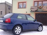 Witam!!!!
Posiadam na sprzedaż Audi A3 z listopada 1997roku,pierwsza rej w 1998....
Auto dopiero sprowadzone do kraju
Stan auta SUPER!!!!!
Auto posiada książkę serwisową.....Serwisowane do 168 000 km.
Zakupiona w Niemczech od osoby prywatnej.Pierwszy