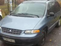 SPRZEDAM CHRYSLER GRAND VOYAGER 33 KAT 3 GENERACJI .08.1996 ROK Z ZAMONTOWANĄ INSTALACJĄ GAZOWĄ W 2007 ROKU GAZ BUTLA W KOLE.AUTO W BARDZO DOBRYM STANIE BLACHARSKIM,LAKIER METALIK ,ŚRODEK CZYSTY ZADBANY.AUTO BOGATO WYPOSAŻONE POSIADA :
-HAK
-CENTRALNY