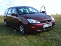 Witam,
Mam do sprzedania samochód marki Ford Focus, silnik 1.8tdci (diesel), rok produkcji 2000, kombi, kolor bordo perła.
Autko sprowadzone z Holandii, jestem jego drugim właścicielem w Polsce.
Wspomaganie, elektryczne szyby, ABS, radio/cd.
Dobrze