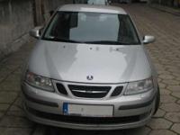 Saab 9-3 Arc, rocznik 2002, 5drzwiony sedan w kolorze srebrny metallic. Silnik benzynowy, pojemność 1999 cm, przebieg 152 500 km, skrzynia biegów manualna . Bogato wyposażona wersja: tapicerka skórzana, podgrzewane fotele ,elektryczne szyby, elektryczne