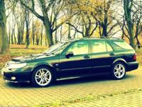 Saab 9-5 Aero ( rok produkcji grudzień 1999, MY 2000) skonfigurowany we wnętrzu jak Griffin - jasna skórzana, wentylowana tapicerka, podgrzewane i elektrycznie sterowane fotele, drewniana kierownica
Alufelgi od Saaba Aero MY 2006
Sprowadzony 4 lata temu