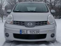 nissan note rok produkcji 2006,silnik 1,5 dci 63kW (86kM) pierwsza rejestracja w kraju 09.2009, klimatyzacja, elektryczne szyby, swiatła przeciwmgielne, radio cd, kierownica wielofunkcyjna, dzielona i przsuwna kanapa tylna, chłodzony schowek na napoje.