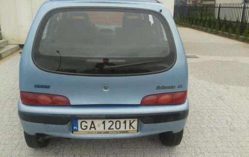 Fiat seicento sx 1998 rok 899 cm3 sprzedaż Słupsk
