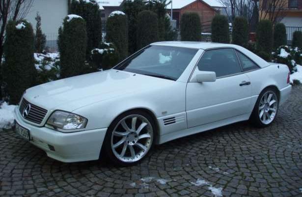 Mercedes SL 500 R129 śnieżnobiały w pięknym stanie po serwisie W129