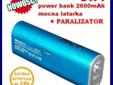 3w1 POWER BANK 2600mAh + Latarka + Paralizator Nowy produkt