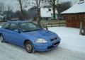 Honda Civic z 1997r, z ekonomicznym silnikiem 1.4 16V, ładny lakier ( z palety Honda comet blue ), z wyposaż. posiada c.zamek + pilot, wspomag.kier, abs, 2airbagi, klimatyzacja, zadbane wnetrze, ładna welurowa tapicerka, przebieg 244tys. , przy 229tys