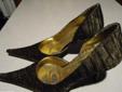 buty czółenka damskie w kolorze starego złota Nowy produkt