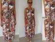 Długa, bawełniana sukienka w kwiaty! Blogerska Nowy produkt