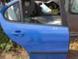 Drzwi niebieskie gołe Seat Leon 2000r. prawy tył