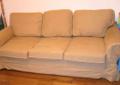EKTORP Ikea Sofa 3-os. rozkładana, fotel, podnóżek