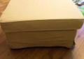 EKTORP Ikea Sofa 3-os. rozkładana, fotel, podnóżek