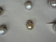 klipsy perłowe klasyczne plastik 3 różne komplety