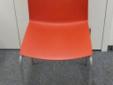 Krzesło plastikowe na stelażu ProfiM Step czerwone - meble biurowe
