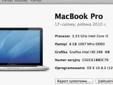 MacBook PRO 17 i5/8GB/750GB