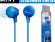 NOWE słuchawki douszne SONY MDR-EX15LP niebieskie markowe Nowy produkt