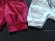 Spodnie dresy dla dziewczynki 53-62 cm 2 pary za chusteczki