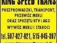 Transport,Przeprowadzki,przewóz mebli AGD,RTV,wywóz staroci,Sosnowiec