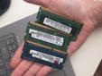 Trzy kości RAM DDR1
