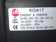 Wyłącznik trójfazowy KOA1T zestaw (kabel, wtyczka) + klapka STOP Nowy produkt