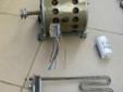Zbiór części używanych do pralki CANDY - silnik, grzałka, kondensator