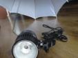 Zestaw oświetleniowy foto CY100MR: 2 reflektory, statywy i parasole