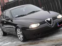 ALFA ROMEO 156, 2000r., 1,9l , JTD, sedan, 185.000km, czarny, metalik, ABS, immobiliser, autoalarm, poduszki powietrzne, 6xPP, elektryczne szyby przód (2xES), regulacja kierownicy, centralny zamek, regulacja świateł, elektryczne lusterka, komputer