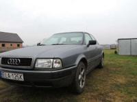 Audi 80   po wymianie rozrządu ,tarcz hamulcowych klocków tył ,regeneracji rozrusznika,nowy wydech .
Rok produkcji: 1994, 235000 km, Moc: 115 KM, Pojemność skokowa: 2000