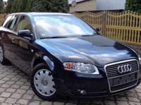 Witam. Mam do sprzedania śliczne AUDI A4 wyprodukowane w 2004 roku model 2005 B7 z bardzo dobrym i ekonomicznym silnikiem 1,9 TDI 115 PS. Auto ma przejechane 220000km. Technicznie i wizualnie jest w bardzo dobrym stanie, nic nie puka, bardzo dobrze się