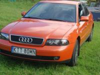 mam do sprzedania audi a4FL 1.9TDI 99r. 170tys km, napęd 4x4 jest sprawna w 100%
jej kolor jest śmieszny gdy jest inna pogoda wchodzi kolor czerwony ma klimatyzacje automatyczna ,aluminiowe felgi 15 cali ,4 poduszki powietrzne ,szyby elektryczne .abs