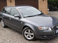 Witam mam do sprzedania Audi A4 B7 Avant Kombi 2.0 TDI 140KW w kolorze grafit metalic z 2007 roku.Auto od osoby prywatnej stan bardzo dobry ,bezwypadkowe ,wnętrze zadbane ,lakier nie porysowany ,wszystkie szyby orginalne,cały komplet dokumentów z książka