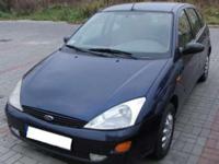 Sprzedam Forda Focus, rocznik 1998, 1.8 benzyna, 115 KM, przebieg 168 tys. km, wspomaganie kierownicy, ABS, elektrycznie podnoszone przednie szyby, naprawiony alternator, wymienione przednie tarcze hamulcowe + klocki, wymienione tłumiki środkowy i tylny,