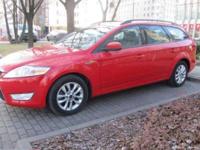 A więc sprzedaję Mondeo Kombi 2.0TDCI rok 2009 przebieg 118.000, wersja GoldX. Autentycznie bezwypadkowy, serwisowany w ASO (przegląd przy ok. 100.300km ostatni), kupiony w Polsce, czerwony bardzo ładnie się prezentuje. Z przygód miał lakierowane: drzwi