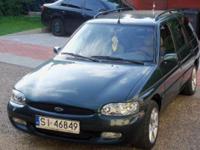 Witam mam do sprzedaży samochód marki Ford Escort Kombi rok produkcji 1998 z silnikiem benzynowym 1600 16v przebieg 140000tys km wyposażenie   wspomaganie kierownicy,ABS,2x poduszka powietrzna,centralny zamek, el.szyby,el.lusterka,podgrzewana przednia i