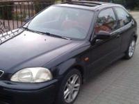 Witam. Mam do zaoferowania Honda Civic 1997r. 90 KM. Samochód 100 % sprawny. W ostatnim czasie: wymiana wszytskich plynów, filtrow itp. Wyposazenie: Klimatyzacja (nabita w tamtym roku w listopadzie), ABS, SRS, szyberdach, wspomaganie. Samochód na felgach