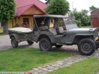 Willys MB ,,1942 , po kompletnym remoncie kilka lat temu, oryginał ,
plandeka , łopata , siekiera, opony ,
wiecej info tel. , auto z Niemiec pd wojny w jednych rękach, pełna dokumentacja na zarejestrowany zabytek
+ przyczepka pływająca orginalna
Rok