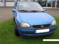 Witam. Posiadam do sprzedania Opel Corsa 1996r, wspomaganie, central zamek, 2xAirBag,el.szyby,radio,zimowe opony w bardzo dobrym stanie. Samochód bez oznak korozji w bardzo dobrym stanie technicznym. Samochód kupiony w Niemczech. Po opłatach