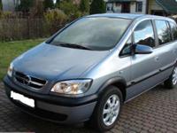 Opel Zafira 2.0DTI (101 KM - silnik na łańcuszku rozrządu). Rok modelowy auta 2004 (model po lifcie) - rok produkcji samochodu 2003!!!! 225tys km - potwierdzenie przebiegu 09-2010r - 182tys km. Auto zadbane, wnętrze bez wytarć bez przetarć, lakier