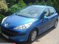 PEUGEOT 207
ROK PRODUKCJI - 2006   
                 KOLOR - BŁĘKITNY
POJEMNOŚĆ SILNIKA: 1.4 16V   
PRZEBIEG - 70 TYS. KM
kontrola trakcji,
radio+CD,
ABS,
elektryczne szyby,
centralny zamek,
immobilizer,
komputer pokładowy,
4x Air bag,
wspomaganie