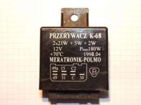 Przerywacz K-68 do poloneza.
Opis:
2x21W+5W+2W
12V
Pmax 180W
+70C
rok produkcji 1998.04