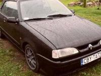 Witam, mam do zaoferowania Renault 19 Cabrio z 1993 roku, przebieg 210000, LPG, el.szyby, wspomaganie, central zamek, radio MP3, alufelgi 16, kolor czarny, do drobnych poprawek mechanicznych. Wymieniono łożyska w tylnych kołach, nowe klocki hamulcowe. W