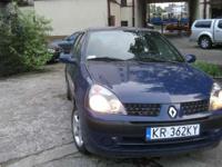 Renault Clio II rocznik 2003 (po liftingu),granat 4/5 drzwi, przebieg 90.000 km, wnętrze czyste i zadbane jeżdżone przez kobietę niepalącą, opony letnie na alufelgach, dodatkowo opony zimowe na stalowych felgach - oba komplety w bardzo dobrym stanie, auto