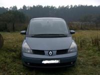 Sprzedam prywatnie Renault Espace IV 1.9dci 2005r. Stan ogólny bdb. W silniku słychać panewkę. Więcej informacji na tel.