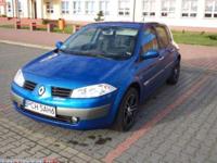 Witam mam do zaoferowania bardzo ładną Renault Megane 2.0 16V z 2003 roku. Auto jest w 100% bezwypadkowe (żaden element nie był   malowany). Meganka wyposażona jest w skrzynie 6 biegową przez co auto jest bardzo dynamiczne a zarazem ekonomiczne ( średnie