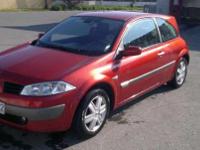 Witam,
Na sprzedaż posiadam Renault Megane II z 2003r z silnikiem 1.9dCi który jest bardzo ekonomiczny. Auto jest w dobrym stanie technicznym jak i wizualnym, po wymianie rozrządu, oleju i nabitej klimie. Posiada ważny przegląd i OC. Samochód jest bogato