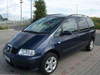 Sprzedam mojego Seata Alhambra 1.9 TDI 130 KM, skrzynia manualna 6-biegowa.
Rok prod. 2003, pierwsza rej. 25.11.2003.
Auto sprowadziłem 02/2012 bezpośrednio od drugiego Niemieckiego właściciela (2x osoba prywatna) z przebiegiem 186 tys. km (posiadam