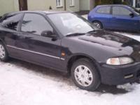 sprzedam hondę civic 1,3 16v z 1994roku,czarna metalik.autko jest opłacone przegląd do września.w autku wymieniłem dwa przeguby,stabilizator wachacza,nowe przewody i świece.oleje i filtry wymieniane na czas.akumulator na gwarancji.założone 4 zimówki-w