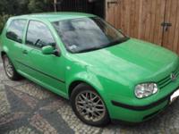 volkswagen golf IV, tdi, 101 ps, książka serwisowa, przebieg-260 tyś., wersja special, zielony, klimatronic, podgrzewane fotele, lusterka, spryskiwacze lamp, 4 poduszki, esp, abs, centralny zamek, stan bdb,