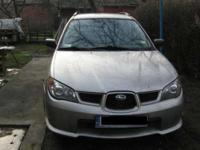 Subaru Impreza; kombi, benzyna, pojemność silnika 2,5; srebrny metalik, rok produkcji 2005 grudnia, ABS, 4x4, el. szyby, el. lusterka, klimatyzacja, alufelgi, centralny zamek, autoalarm, poduszki powietrzna, wspomaganie kierownicy, tempomat, radio,
