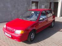 Witam
Sprzedam Suzuki Swift z 2000 roku o pojemności silnika 1.0l. Auto w stanie dobrym gdyż nie jest to nowy samochód. Wyposażenie auta: Centralny zamek, wspomaganie kierownicy, elektryczne szyby, elektryczne lusterka, poduszki powietrzne. Suzuki jest